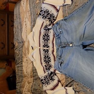 Sweater and jeans